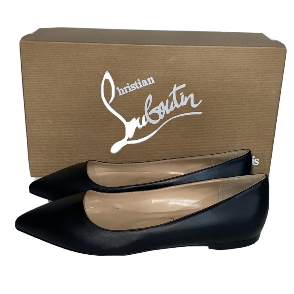 NIB Christian Louboutin Ballalla Black Flats